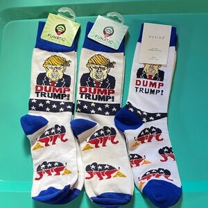 Funatic dump trump socks for humor 🤣 get all 3!
